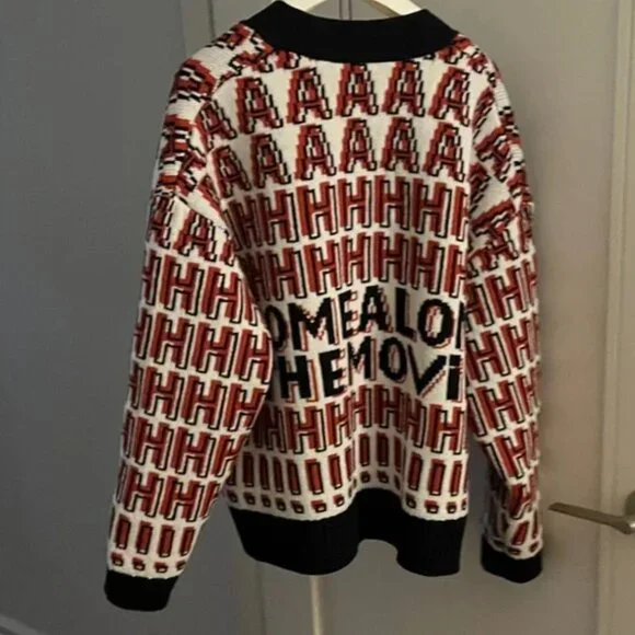 Zara Home Alone Logo Wool blend knit Jacket Cardigan NWT - Picture 15 of 16